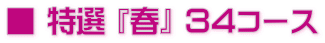 ■ 特選 『春』 ３４コース