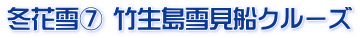 冬花雪⑦ 竹生島雪見船クルーズ